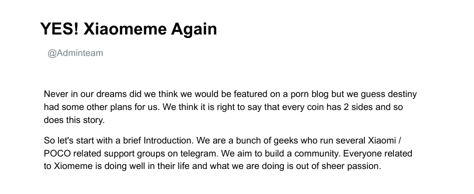 Rebuttal to Xiaomeme, not you guys ... Again!